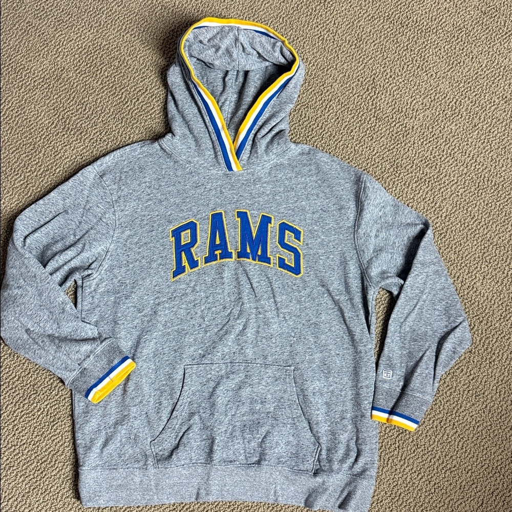Tailgate Gray Hoodie with RAMS Logo